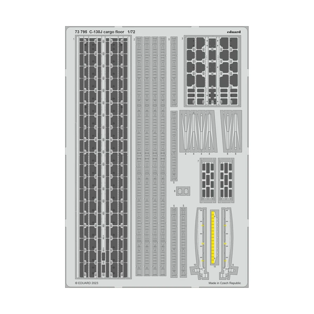 C-130J cargo floor 1/72 ZVEZDA, 1/72 - Eduard Accessories 73795 C-130J cargo floor 1/72 ZVEZDA, 1/72 - Eduard Accessories 73795