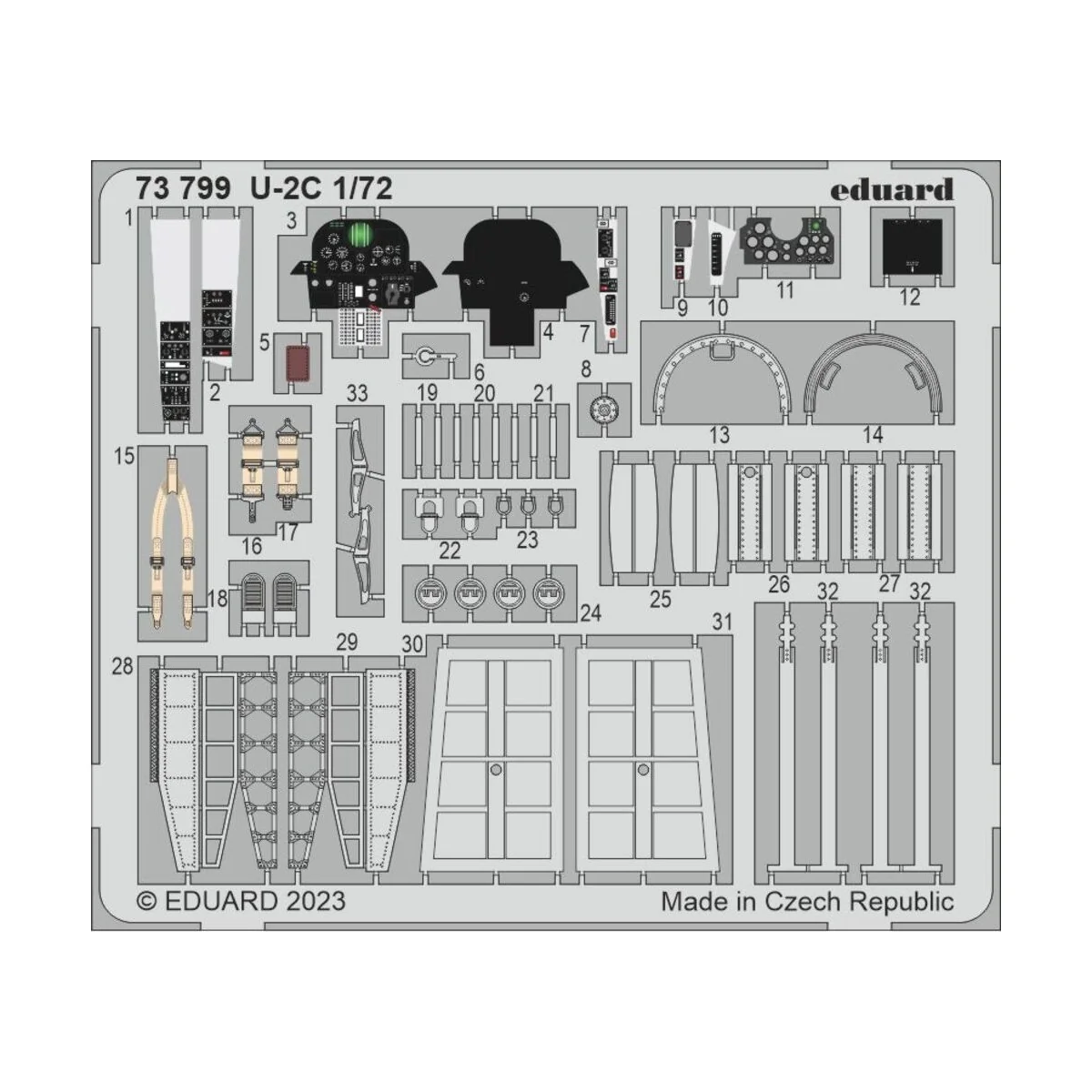 U-2C 1/72 HOBBY BOSS - Eduard Accessories 73799