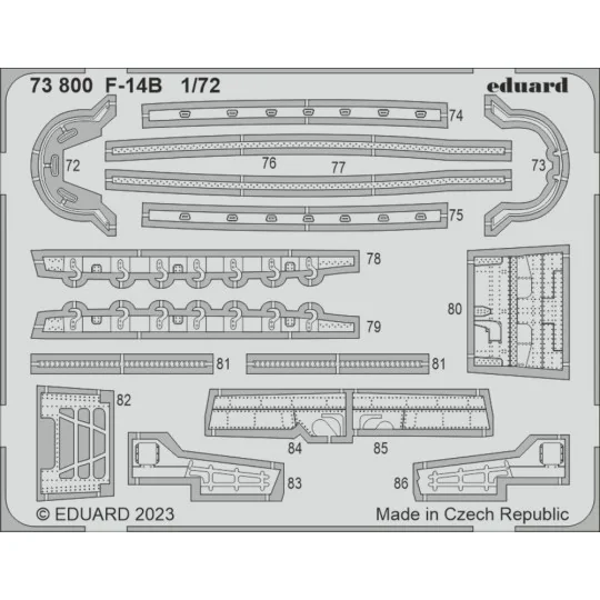 F-14B 1/72 ACADEMY - Eduard Accessories 73800
