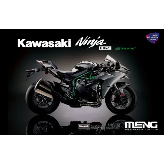 Kawasaki Ninja H2 (Pre-colored Edition), 1/9 - MENG-Model MT-002s