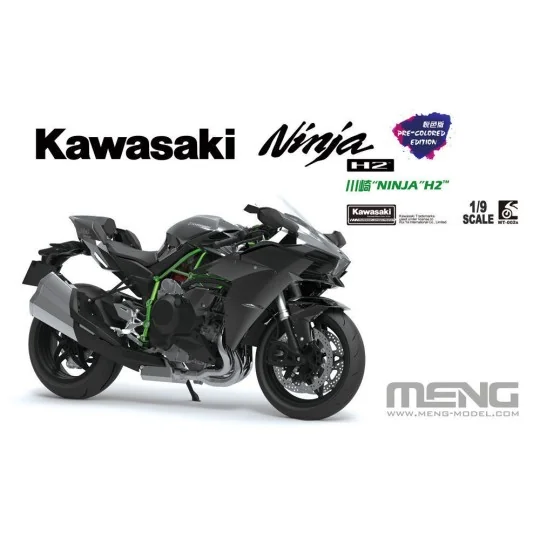 Kawasaki Ninja H2 (Pre-colored Edition), 1/9 - MENG-Model MT-002s
