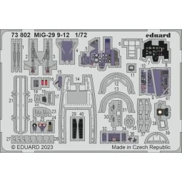 MiG-29 9-12 1/72 GREAT WALL HOBBY - Eduard Accessories 73802