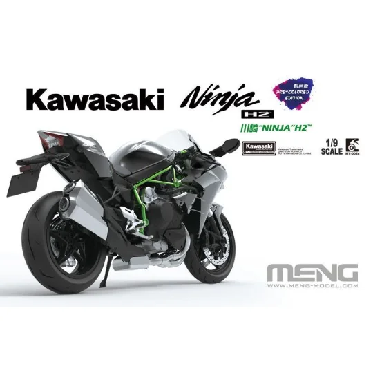 Kawasaki Ninja H2 (Pre-colored Edition), 1/9 - MENG-Model MT-002s