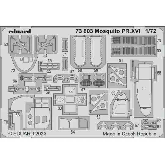 Mosquito PR.XVI 1/72 AIRFIX - Eduard Accessories 73803