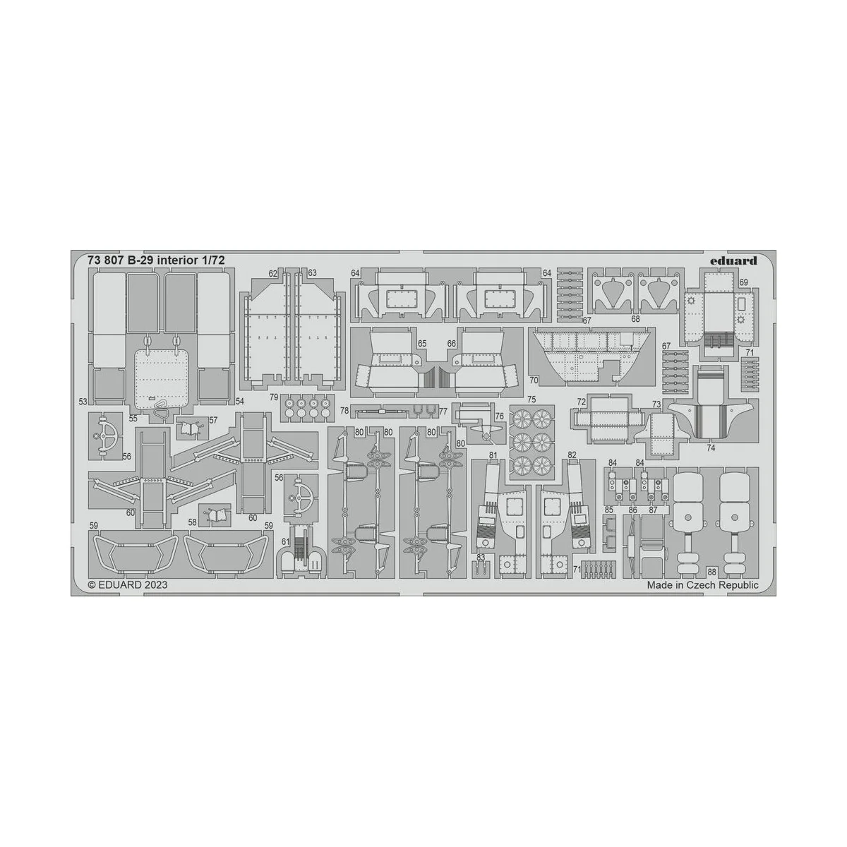 B-29 interior 1/72 HOBBY 2000 / ACADEMY, 1/72 - Eduard Accessories ...