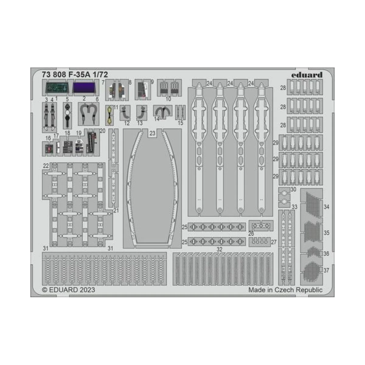F-35A 1/72 TAMIYA - Eduard Accessories 73808