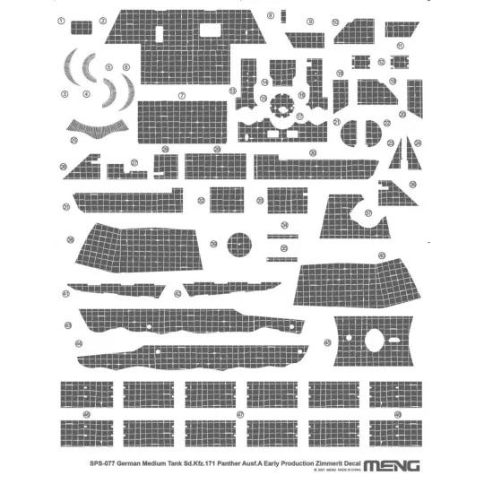 German Medium Tank Sd.Kfz.171 Panther Ausf.A Early Production Zimme...