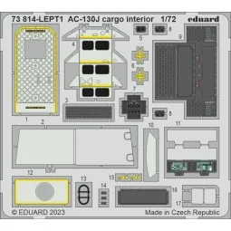 AC-130J cargo interior 1/72 ZVEZDA - Eduard Accessories 73814