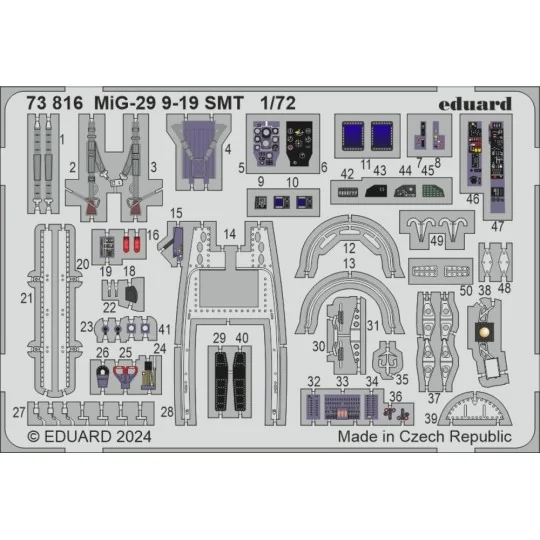 MiG-29 9-19 SMT 1/72 - Eduard Accessories 73816