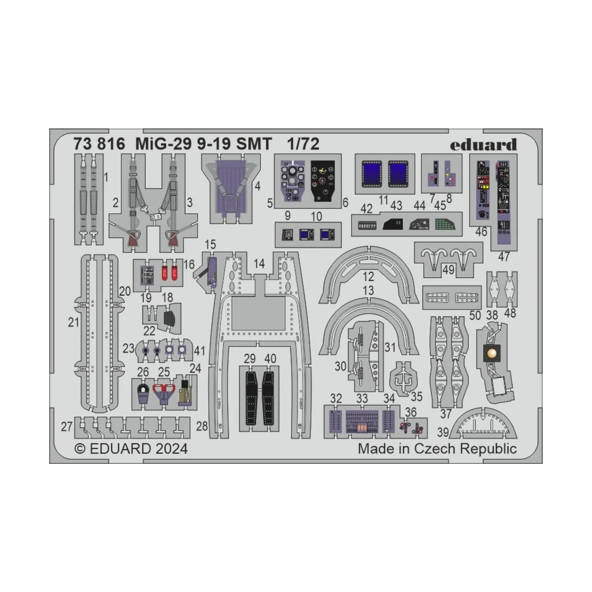 MiG-29 9-19 SMT 1/72 - Eduard Accessories 73816
