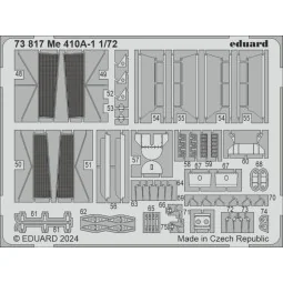 Me 410A-1 1/72 AIRFIX - Eduard Accessories 73817