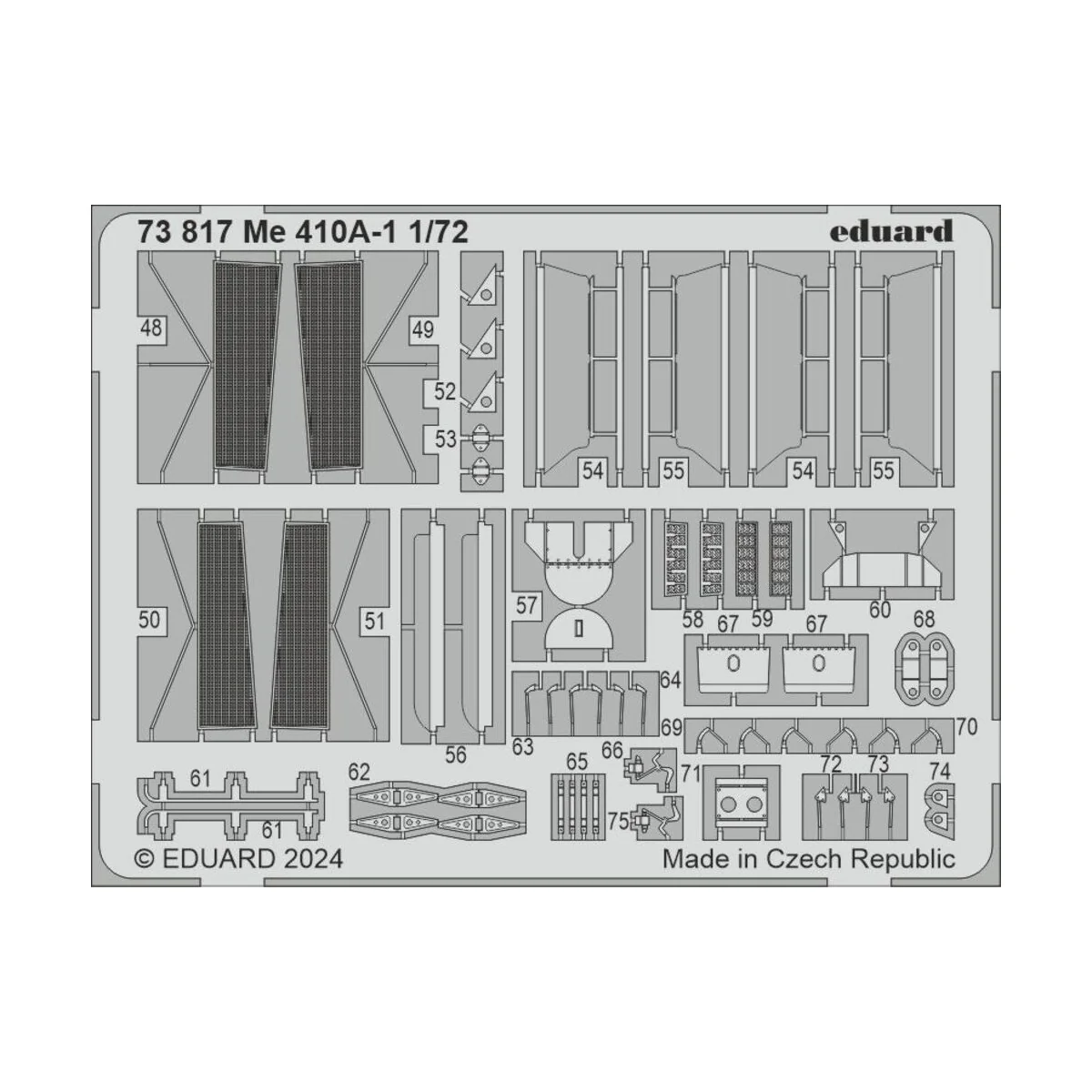 Me 410A-1 1/72 AIRFIX - Eduard Accessories 73817