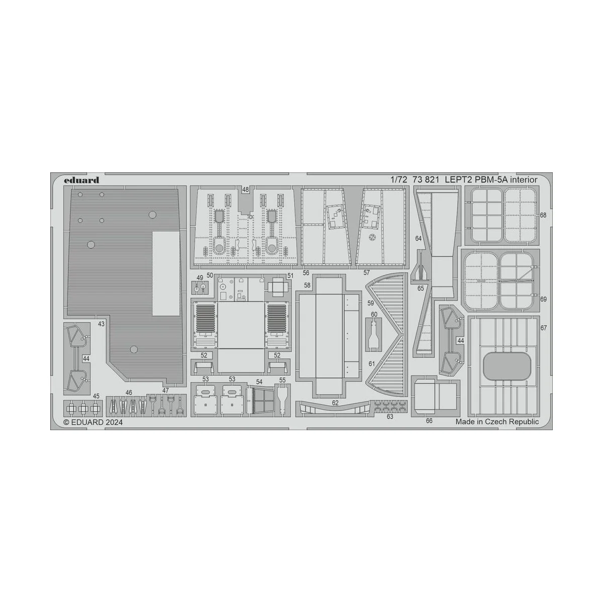 PBM-5A interior 1/72 ACADEMY, 1/72 - Eduard Accessories 73821
