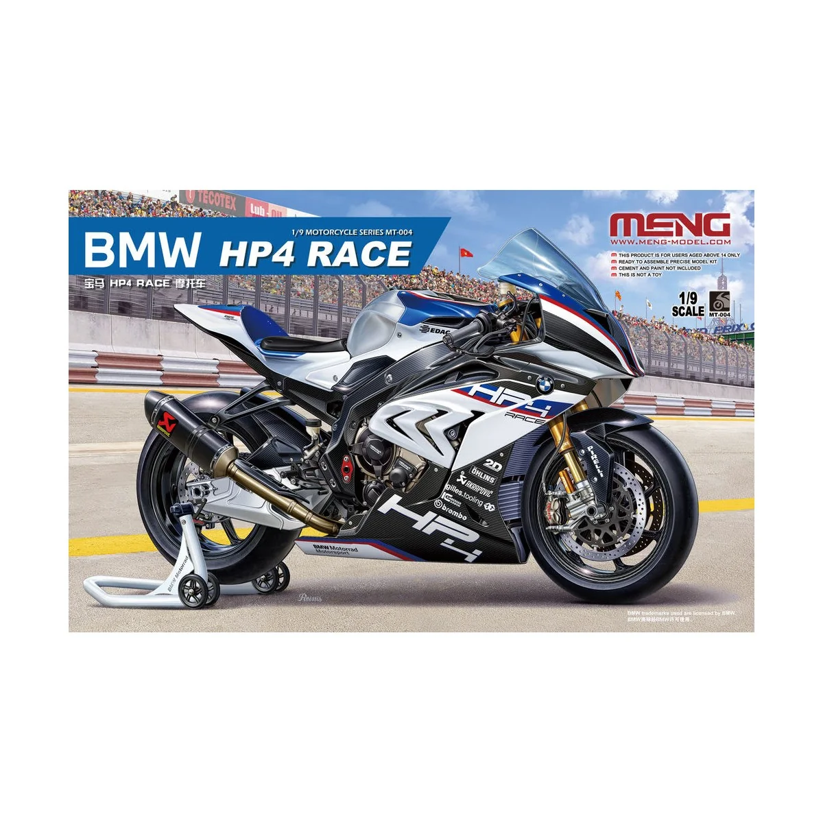 BMW HP4 RACE, 1/9 - MENG-Model MT-004