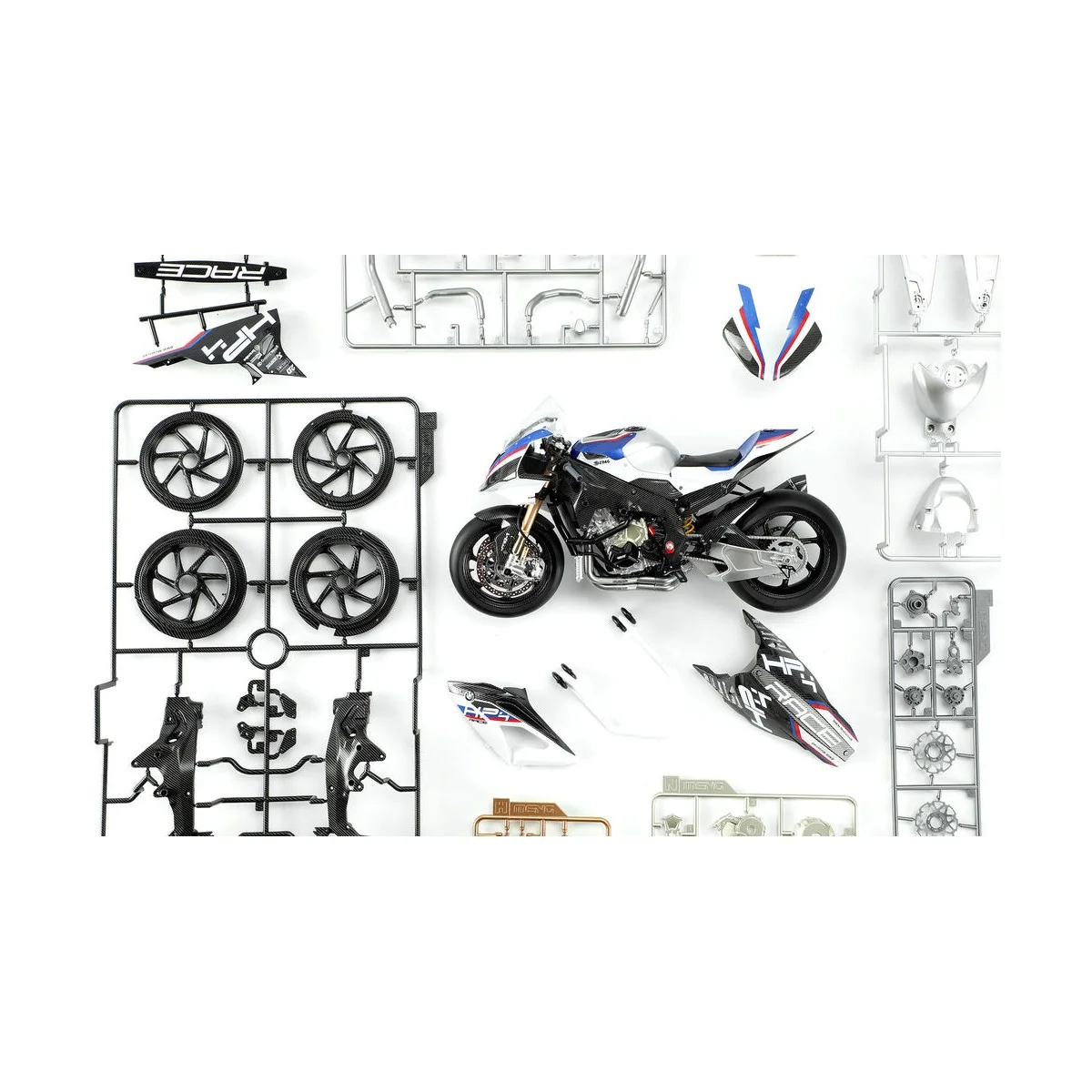 BMW HP4 RACE (Pre-colored Edition), 1/9 - MENG-Model MT-004s