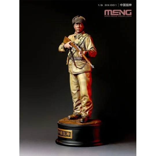 Chinese Sniper Ace (Painted figure, incl. base), 1/6 - MENG-Model D...