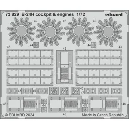 B-24H cockpit & engines 1/72 - Eduard Accessories 73829