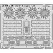 B-24H cockpit & engines 1/72 - Eduard Accessories 73829