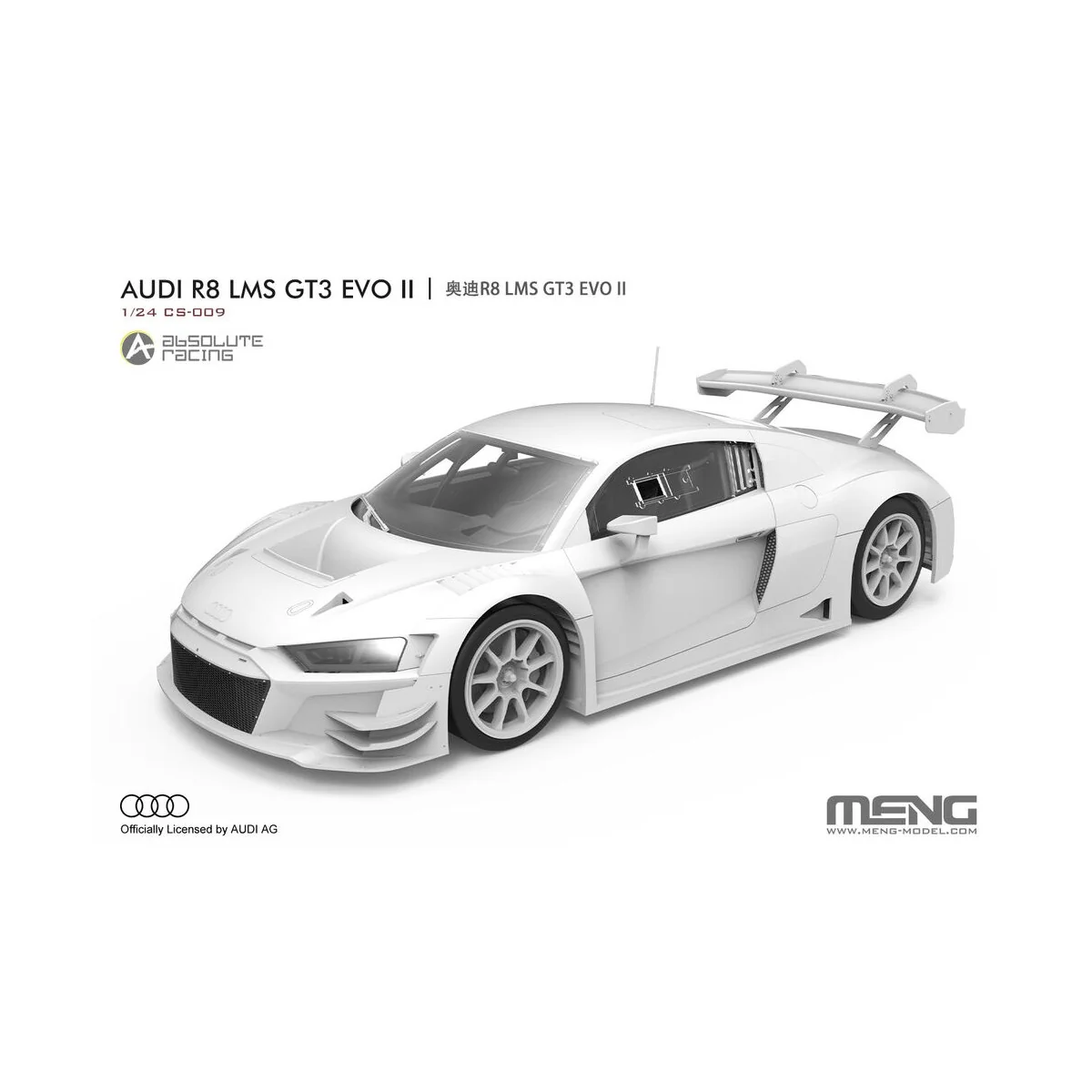 AUDI R8 LMS GT3 EVO II, 1/24 - MENG-Model CS-009