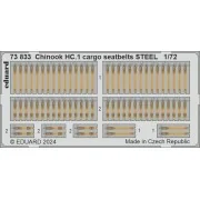Chinook HC.1 cargo seatbelts STEEL AIRFIX - Eduard Accessories 73833