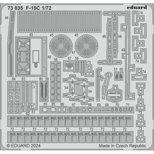 F-15C, 1/72 - Eduard Accessories 73835