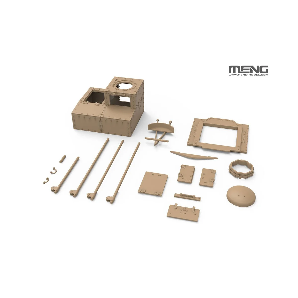 French FT T.S.F Radio Version (incl. resin parts), 1/35 - MENG-Mode...