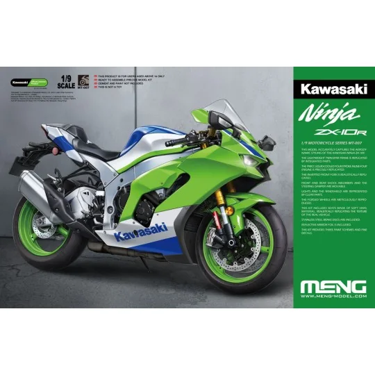 Kawasaki Ninja ZX-10R, 1/9 - MENG-Model MT-007