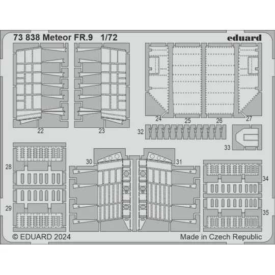 Meteor FR.9 AIRFIX - Eduard Accessories 73838