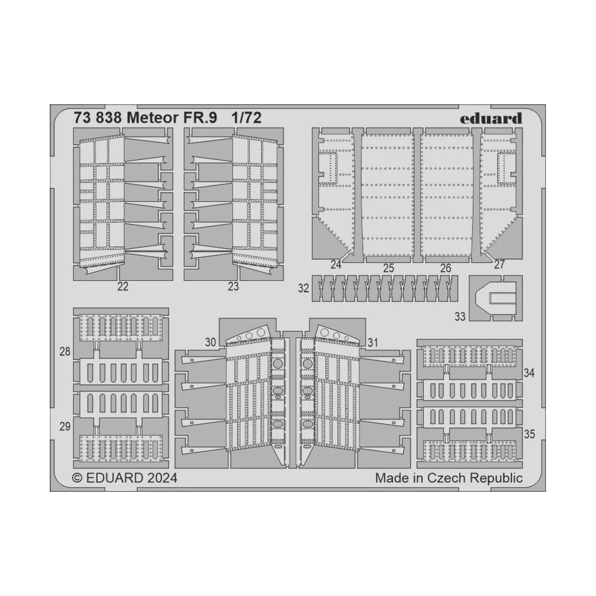 Meteor FR.9 AIRFIX, 1/72 - Eduard Accessories 73838 Meteor FR.9 AIRFIX, 1/72 - Eduard Accessories 73838