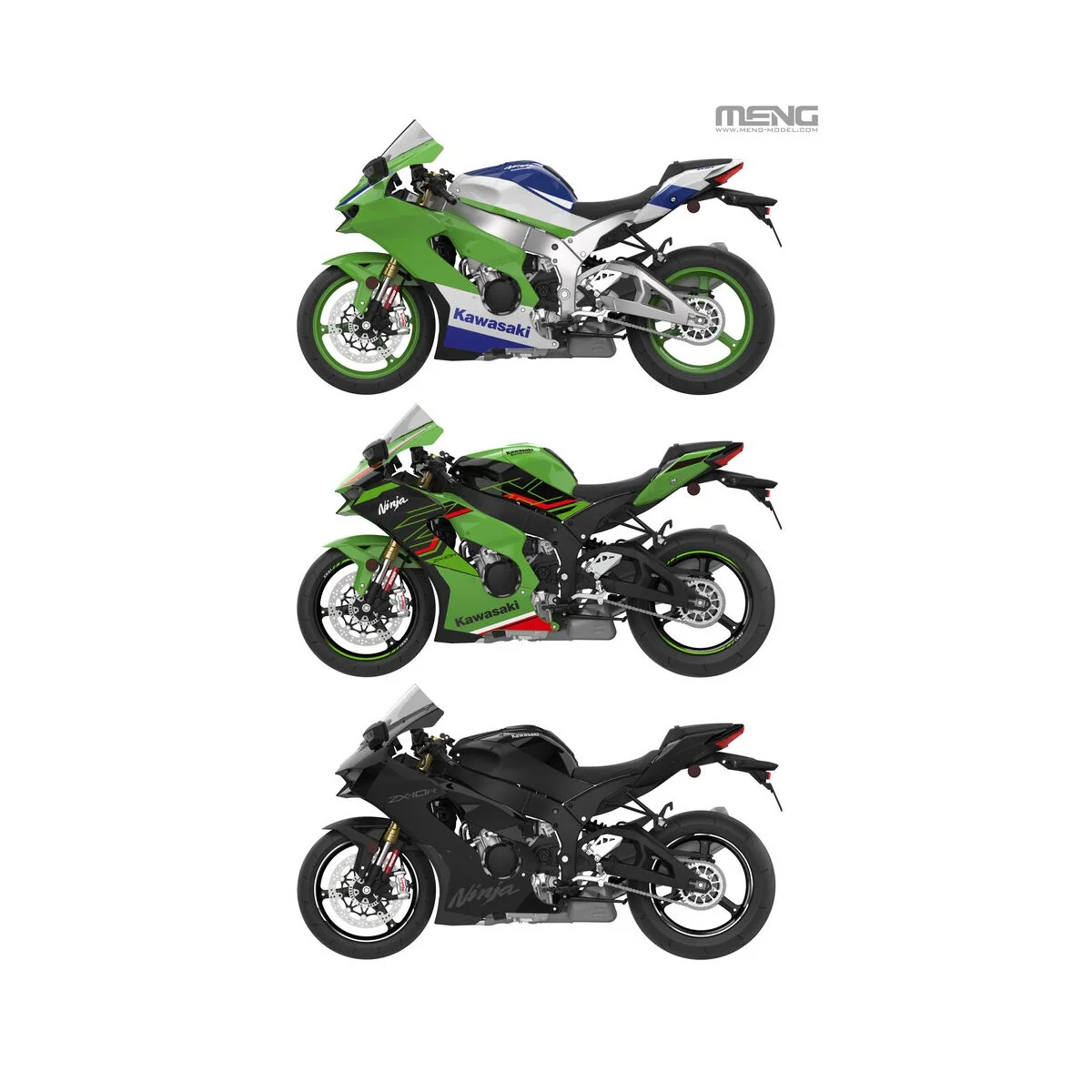 Kawasaki Ninja ZX-10R, 1/9 - MENG-Model MT-007