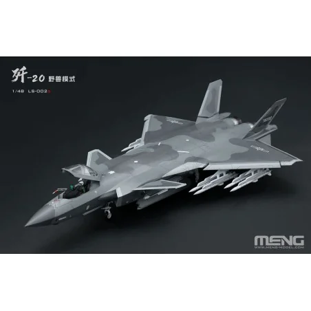 Chinese J-20 Stealth Fighter Beast Mode, 1/48 - MENG-Model LS-002s