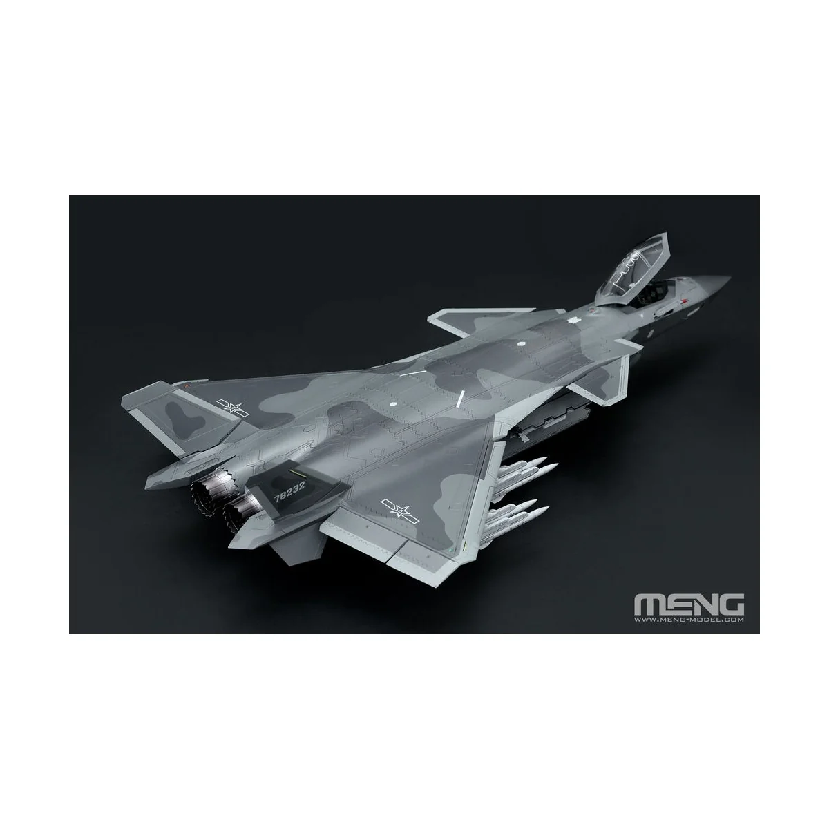 Chinese J-20 Stealth Fighter Beast Mode, 1/48 - MENG-Model LS-002s