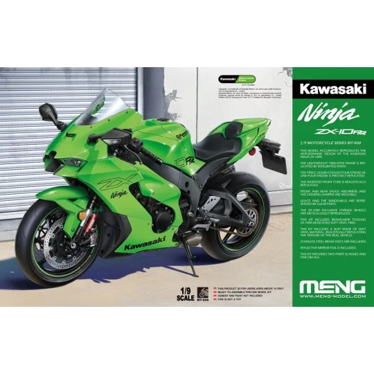 Kawasaki Ninja ZX-10RR, 1/9 - MENG-Model MT-008