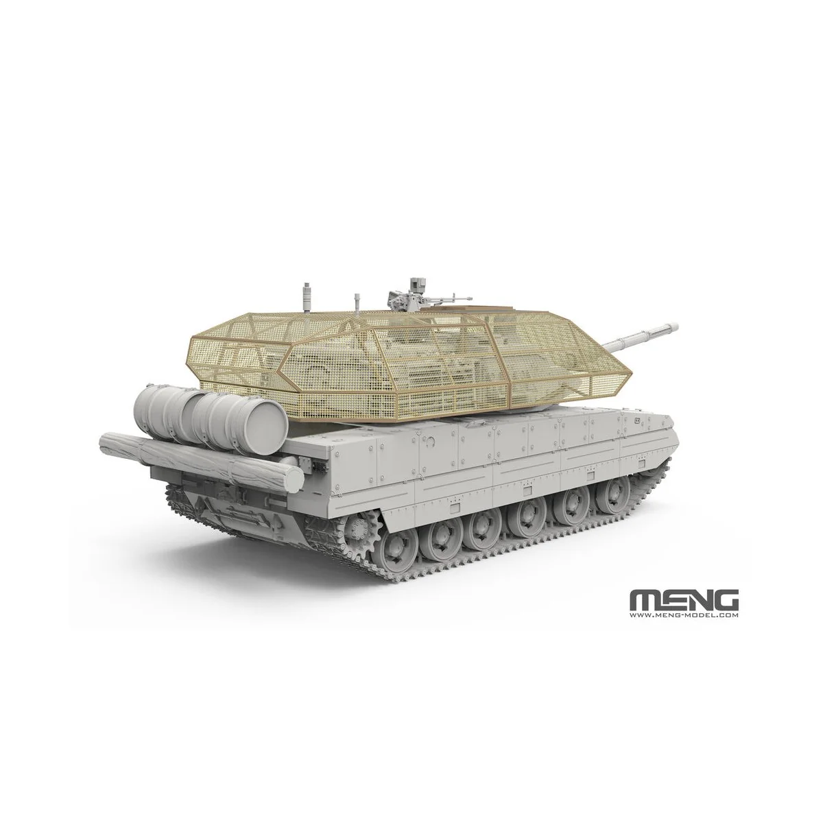 ZTQ15 Light Tank w/Cage Armor (incl. 3D printed cage frame, PE gril...