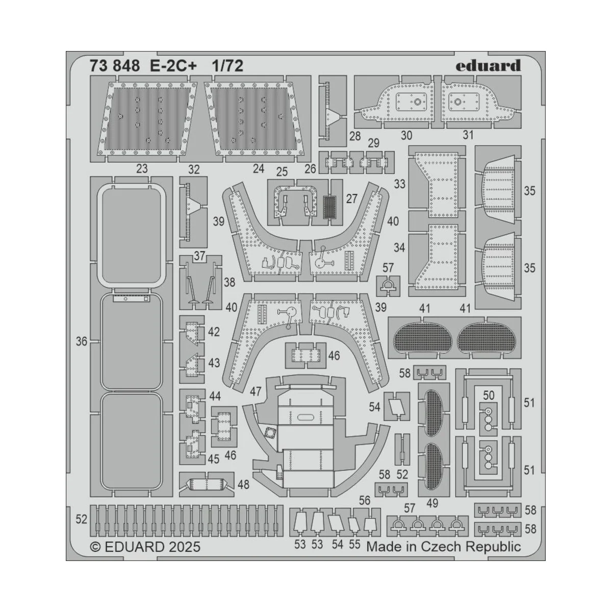 E-2C+ HELLER, 1/72 - Eduard Accessories 73848