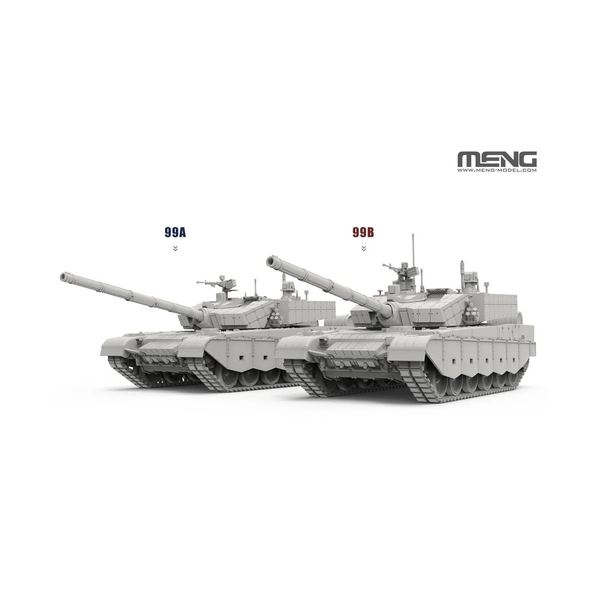 Chinese Main Battle Tank ZTZ99A/B, 1/72 - MENG-Model 72-013