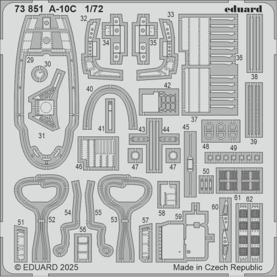 A-10C GREAT WALL HOBBY, 1/72 - Eduard Accessories 73851