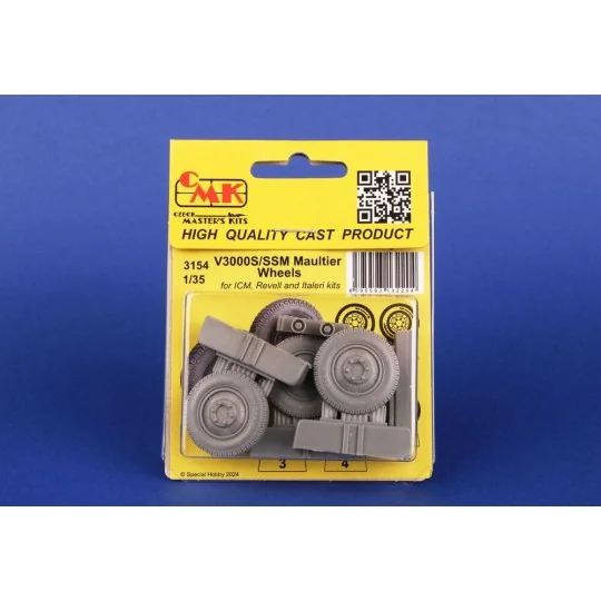 V3000S/SSM Maultier Wheels / for ICM kits, 1/35 - CMK 129-3154