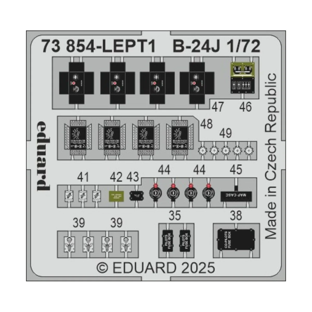 B-24J HASEGAWA - Eduard Accessories 73854