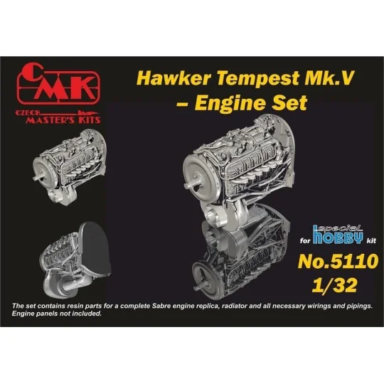 Tempest-Engine Set for Special Hobby kit, 1/32 - CMK 129-5110
