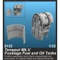 Tempest Mk.V Fuselage Fuel and Oil Tanks, 1/32 - CMK 129-5132