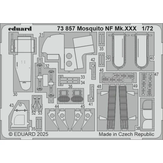 Mosquito NF Mk.XXX 1/72 for Special Hobby - Eduard Accessories 73857