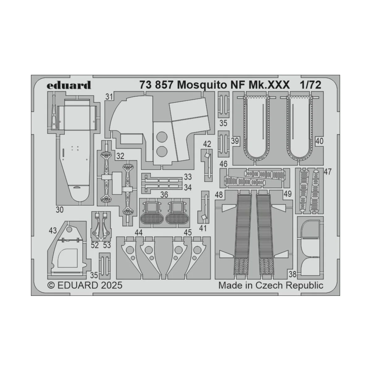 Mosquito NF Mk.XXX 1/72 for Special Hobby - Eduard Accessories 73857