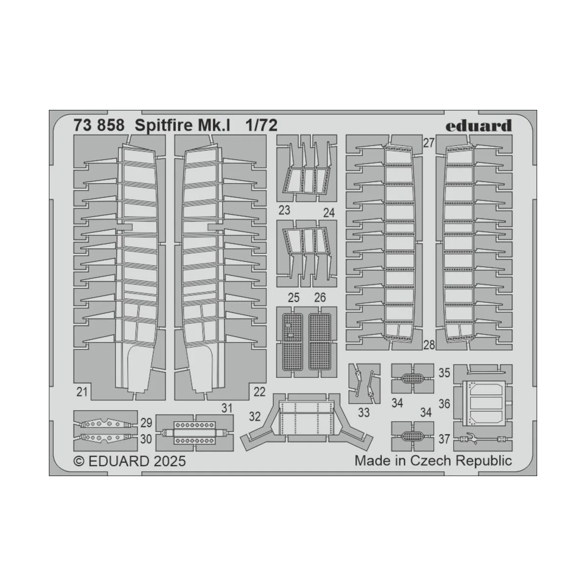 Spitfire Mk.I for IBG, 1/72 - Eduard Accessories 73858