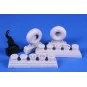 DH.82 Tiger Moth Mainwheels and Tailskid (ICM kit), 1/32 - CMK 129-...