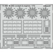 B-24D cockpit & engines for Airfix - Eduard Accessories 73860