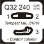 Tempest Mk.II/V/VI-Control column, 1/32 - CMK 129-Q32240