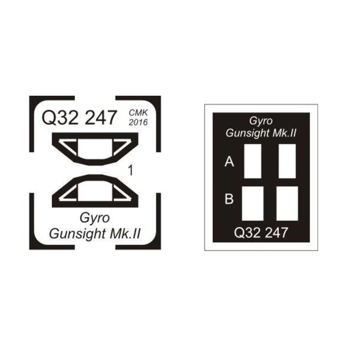 Gyro gunsight Mk.II-for late Tempest and other fighters, 1/32 - CMK...