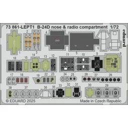 B-24D nose & radio compartment for Airfix - Eduard Accessories 73861