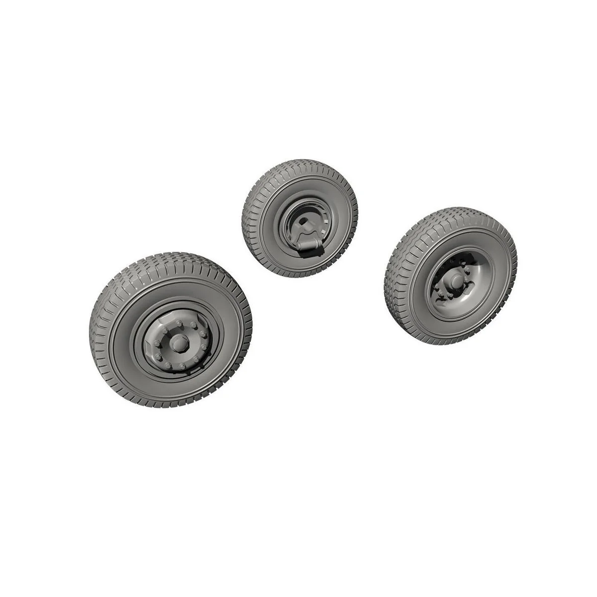 Meillerwagen"V-2 Transporter"-Wheels Set f. Special Armour kit, 1/7...
